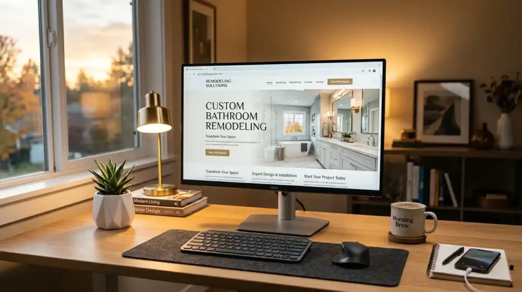 Remodeling website design services