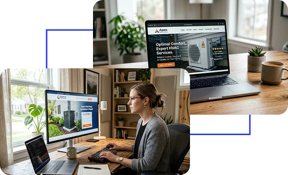 HVAC Web Design 11 Responsive HVAC website design for local service businesses