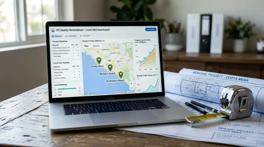 Contractor Web Design 3 Contractor improving online visibility through local SEO