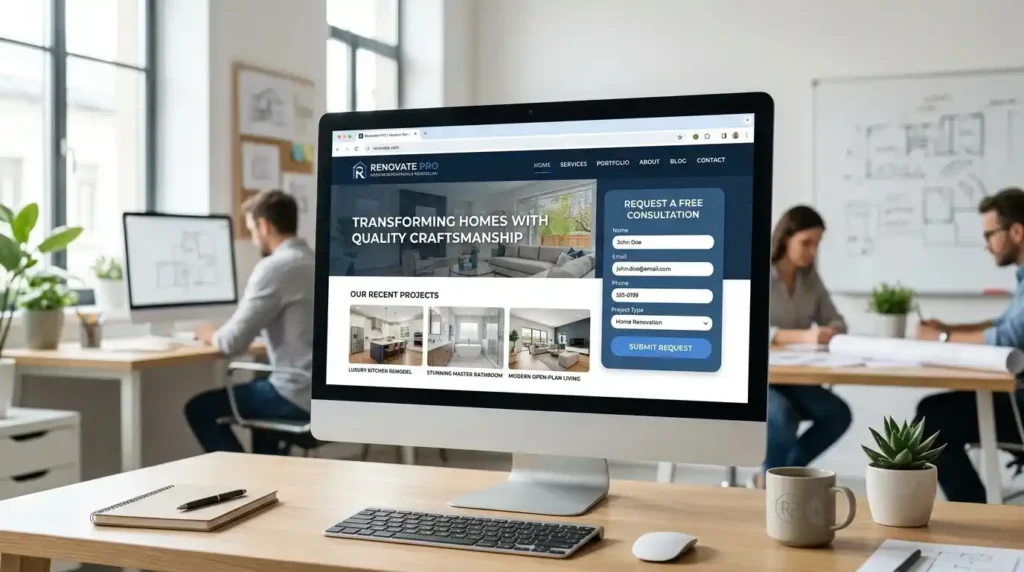 Contractor Web Design 4 Professional contractor web design for local businesses
