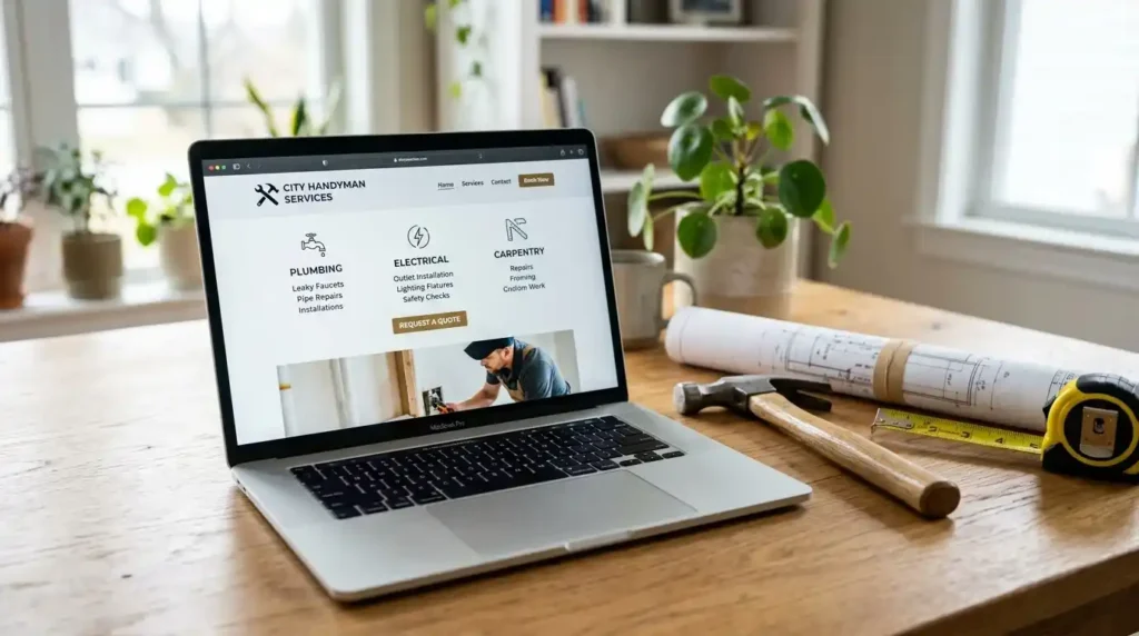 website design for handyman orange county